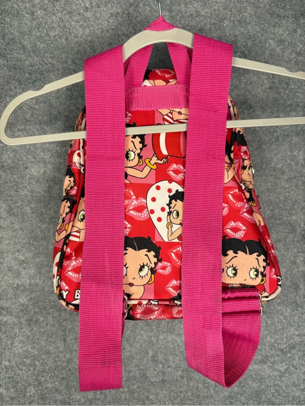 Betty Boop Pink Red Y2K All Over Print Backpack